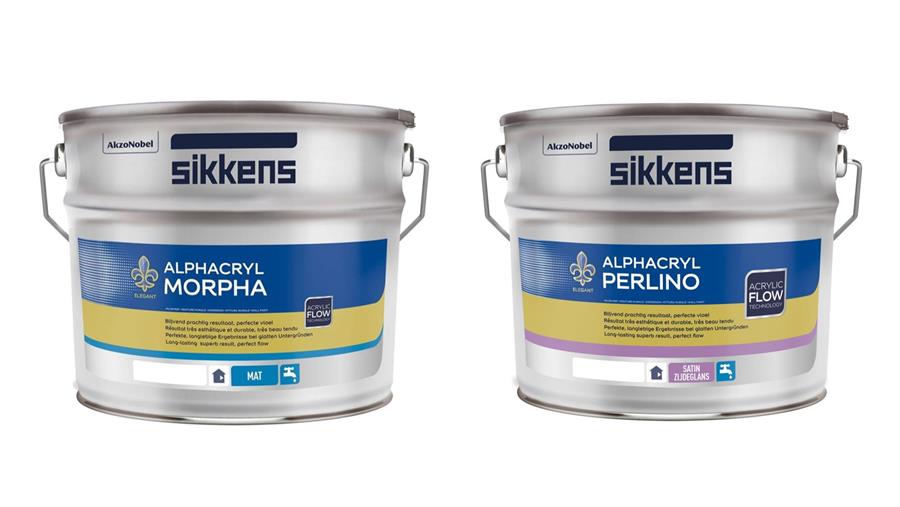 Topkwaliteit verspuitbare muurverven bij Sikkens: Alphacryl Morpha en Alphacryl Perlino